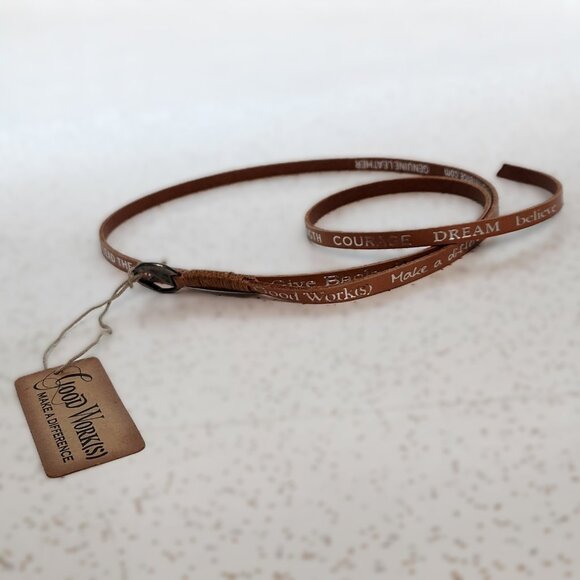 Good Work(s) Make a Difference Unisex Wrap Bracelet - Picture 1 of 9
